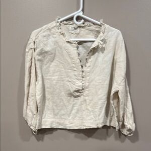 Elegant Cream Women's Top